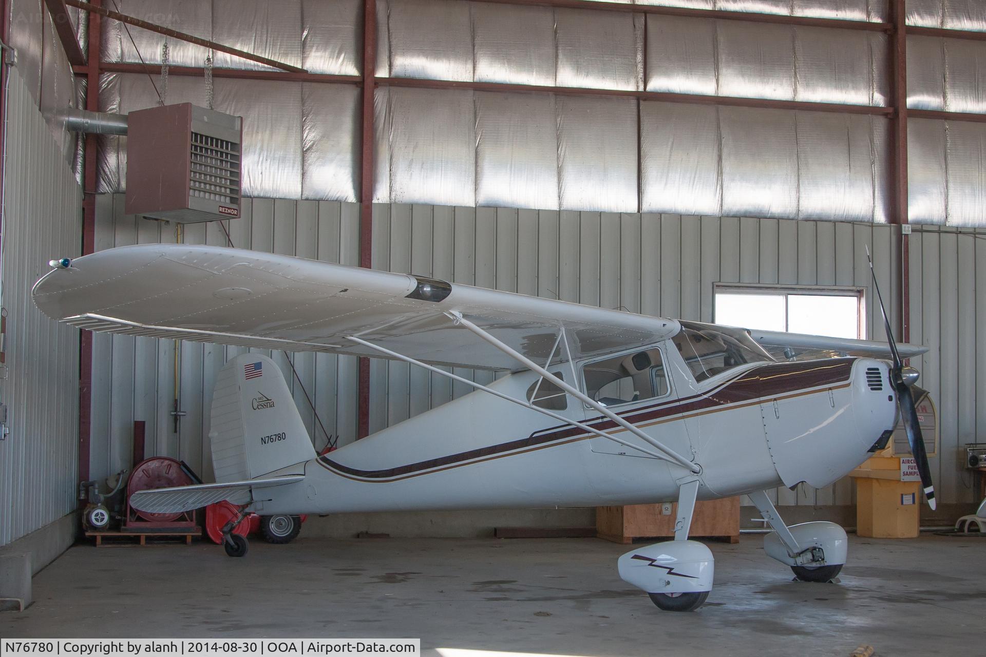 N76780, 1946 Cessna 140 C/N 11212, Inside at Oskaloosa