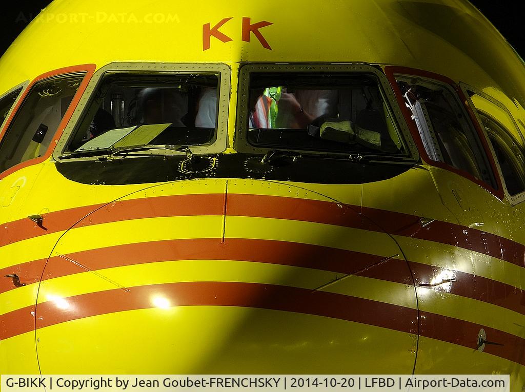 G-BIKK, 1983 Boeing 757-236/SF C/N 22182, Yellow nose for DHL Air