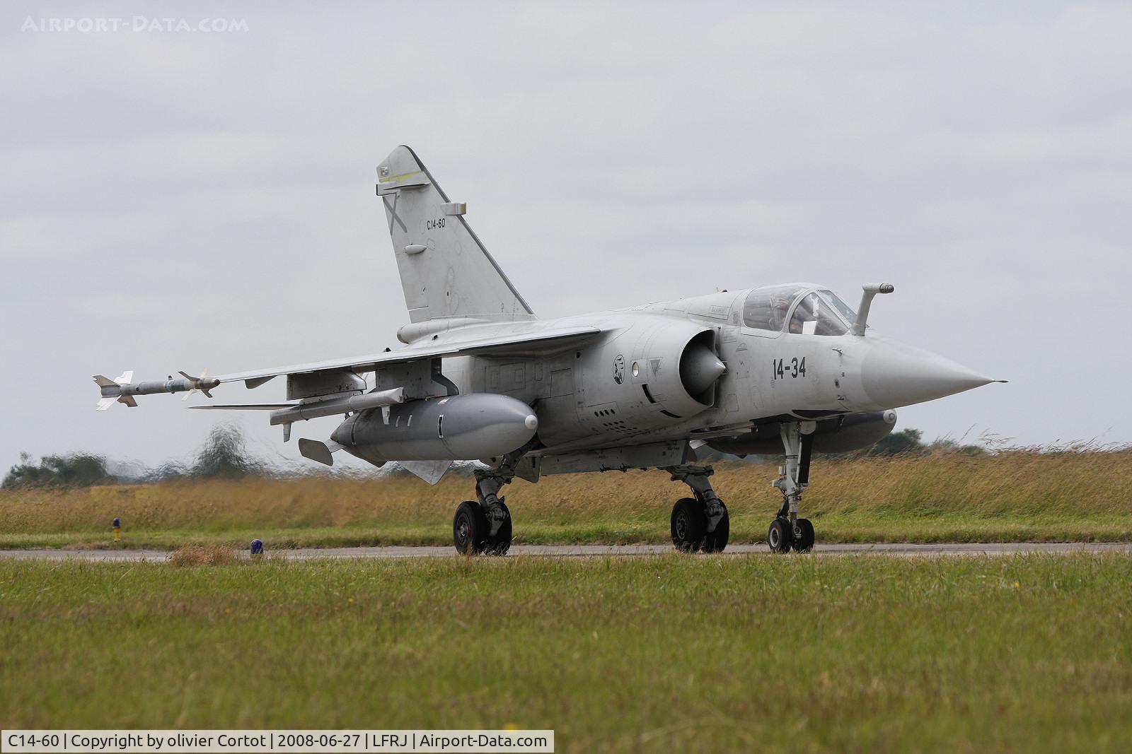 C14-60, Dassault Mirage F.1M C/N Not found C14-60, Tigermeet 2008. Note the ECM pods.