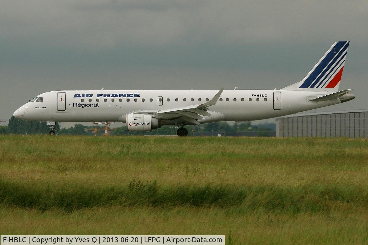 F-HBLC, 2007 Embraer 190AR (ERJ-190-100IGW) C/N 19000080, Embraer ERJ-190LR, Landing Rwy 26L, Roissy Charles De Gaulle Airport (LFPG-CDG)