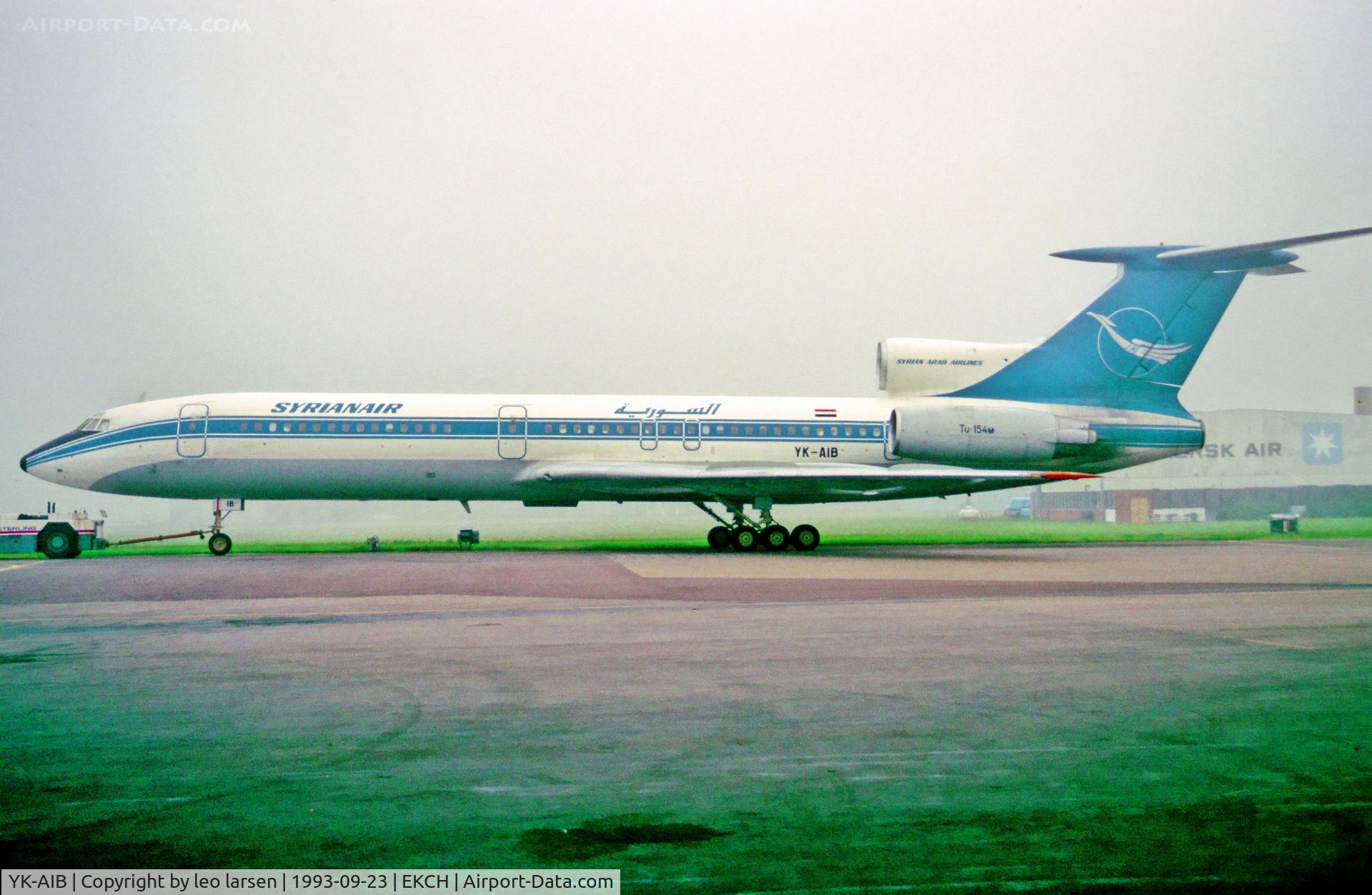 YK-AIB, 1985 Tupolev Tu-154M C/N 85A 709, Copenhagen 23.9.93