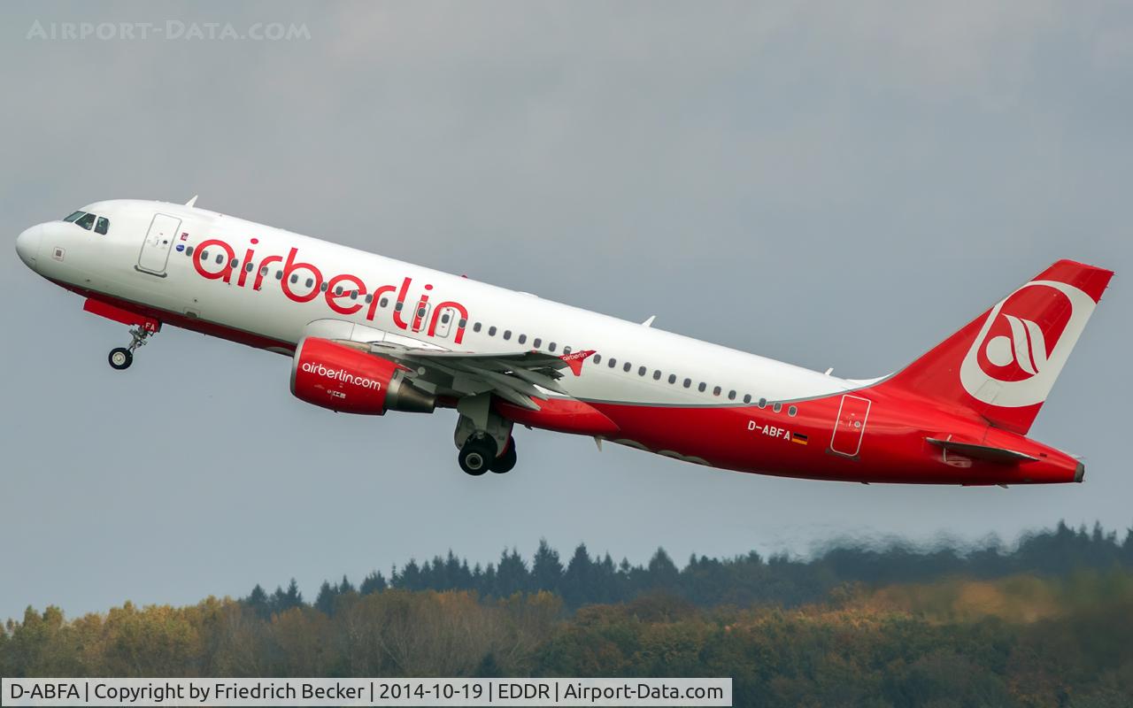 D-ABFA, 2009 Airbus A320-214 C/N 4101, departure to Palma via RW27
