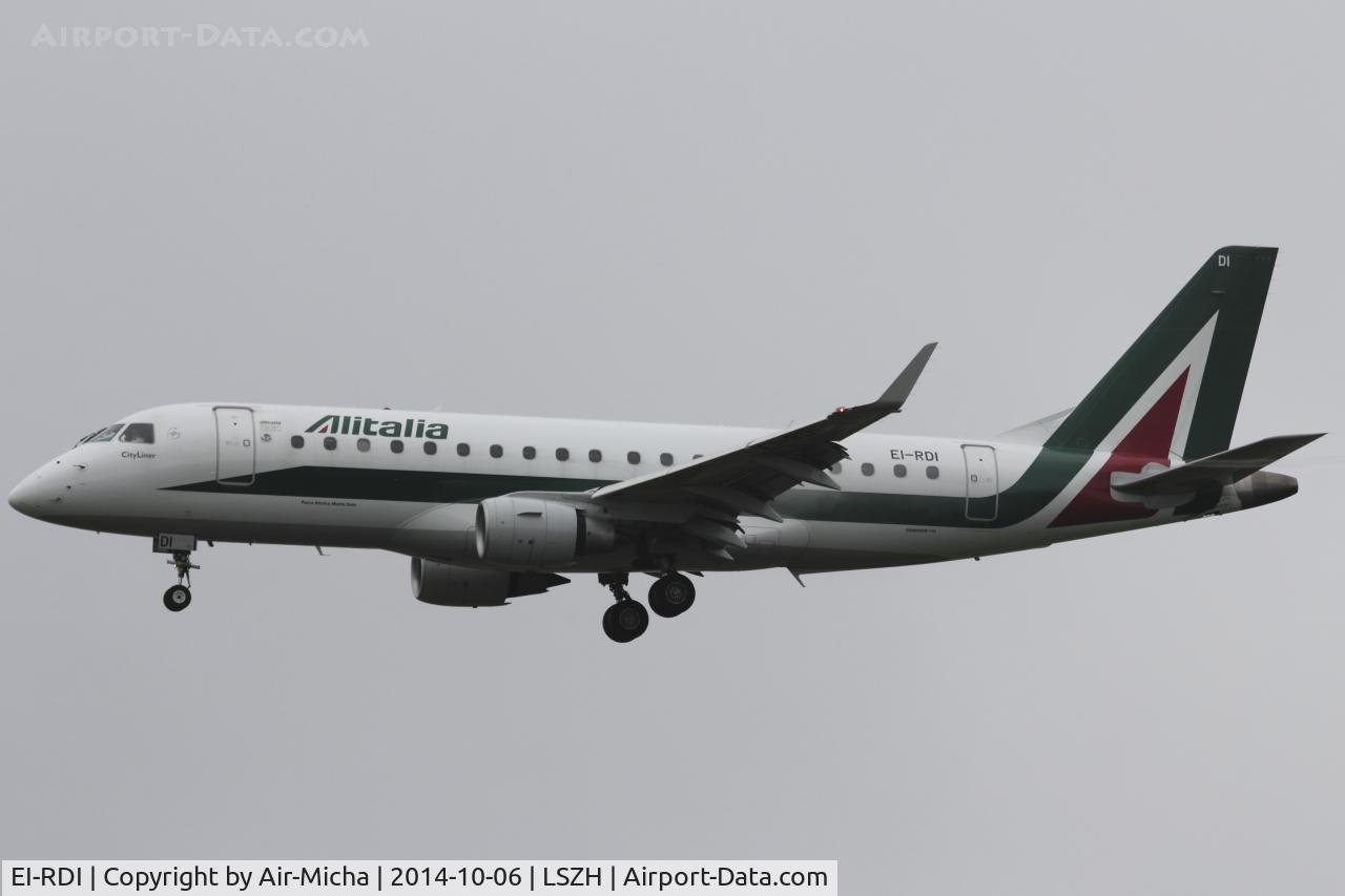 EI-RDI, 2012 Embraer 175LR (ERJ-170-200LR) C/N 17000340, Alitalia CityLiner