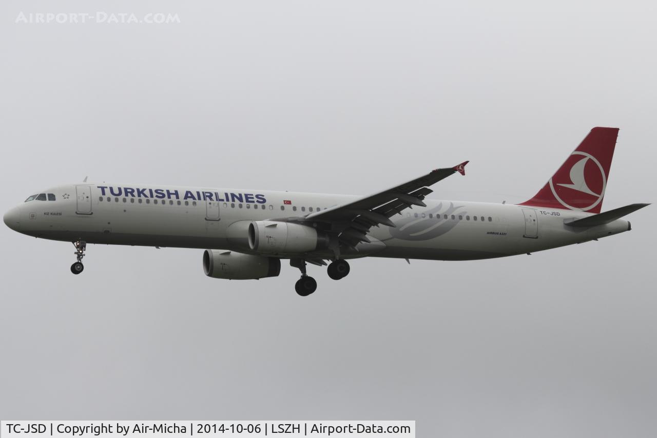 TC-JSD, 2012 Airbus A321-231 C/N 5388, Turkish Airlines
