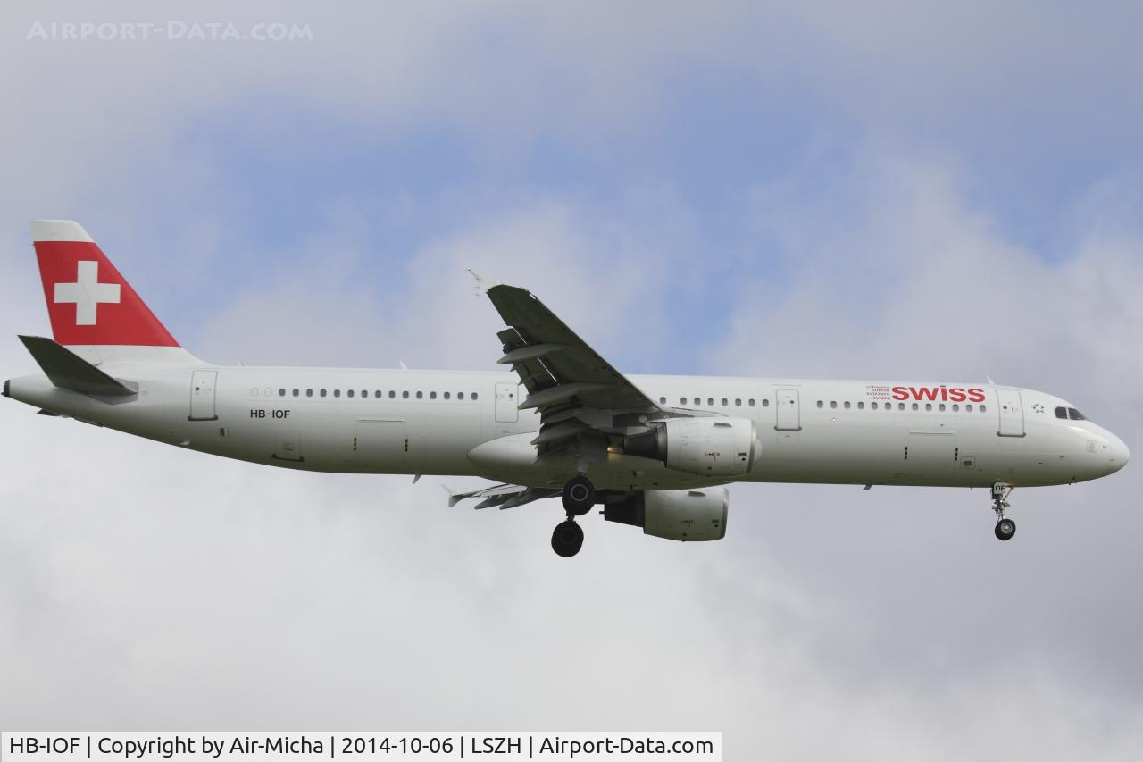 HB-IOF, 1995 Airbus A321-111 C/N 541, Swissair