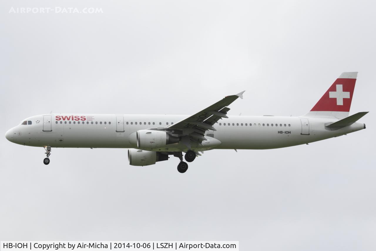 HB-IOH, 1997 Airbus A321-111 C/N 664, Swissair