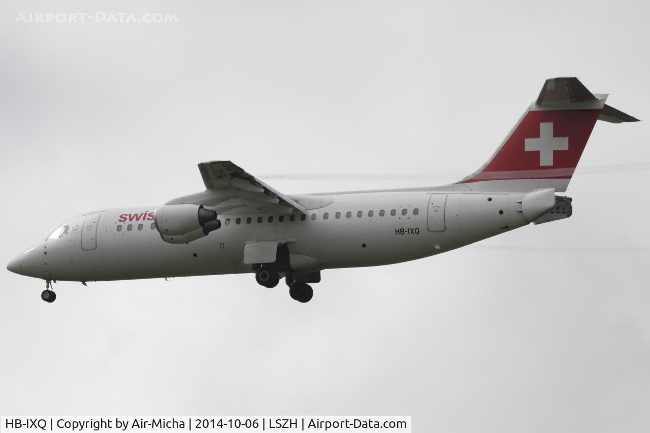 HB-IXQ, 1996 British Aerospace Avro 146-RJ100 C/N E3282, Swissair