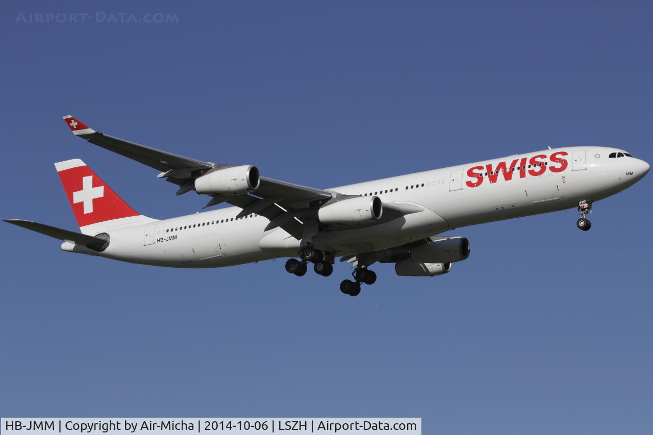 HB-JMM, 1996 Airbus A340-313 C/N 154, Swissair