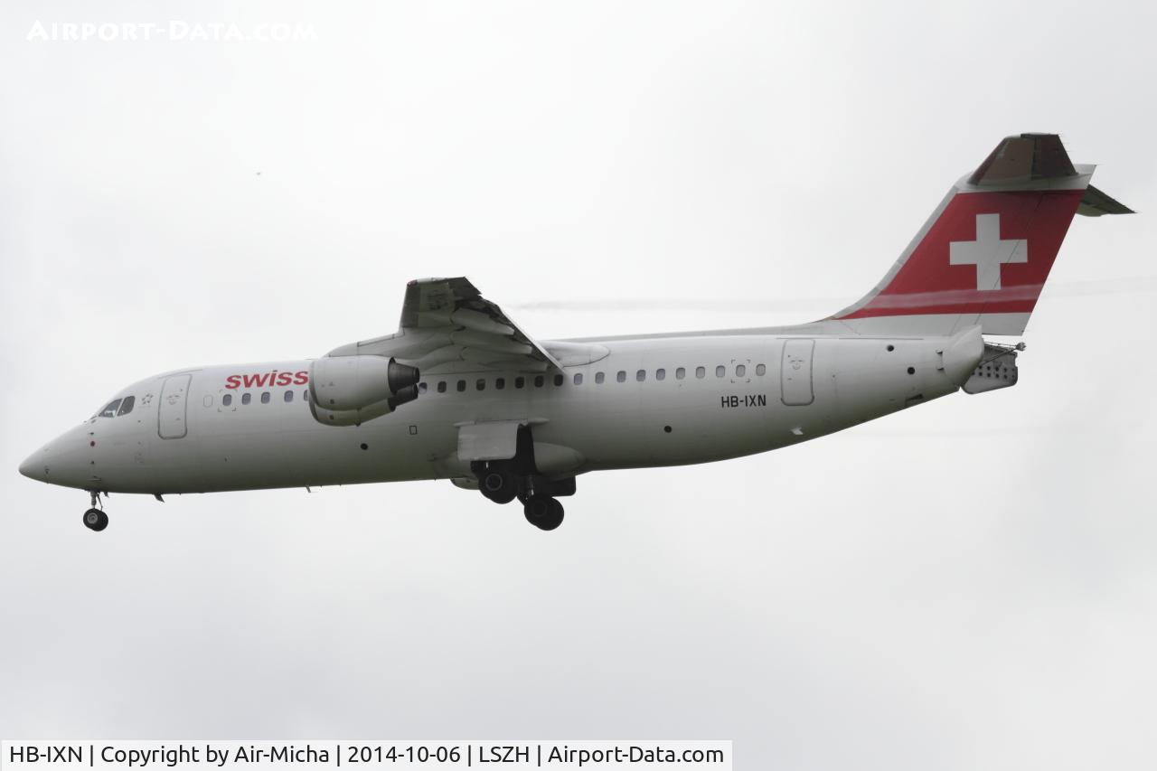 HB-IXN, 1996 British Aerospace Avro 146-RJ100 C/N E3286, Swissair