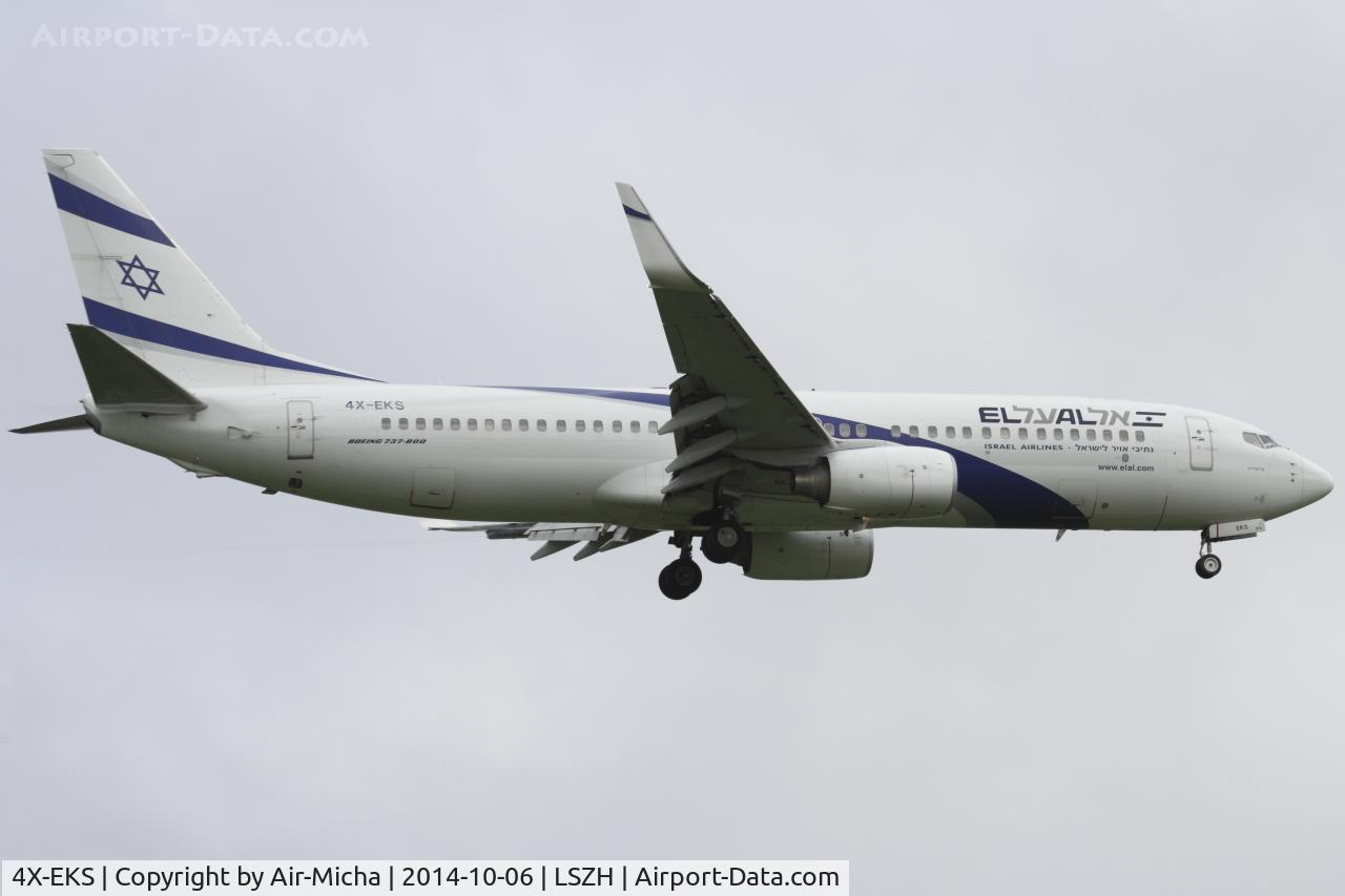 4X-EKS, 2008 Boeing 737-8HX C/N 36433, EL AL Israel Airlines