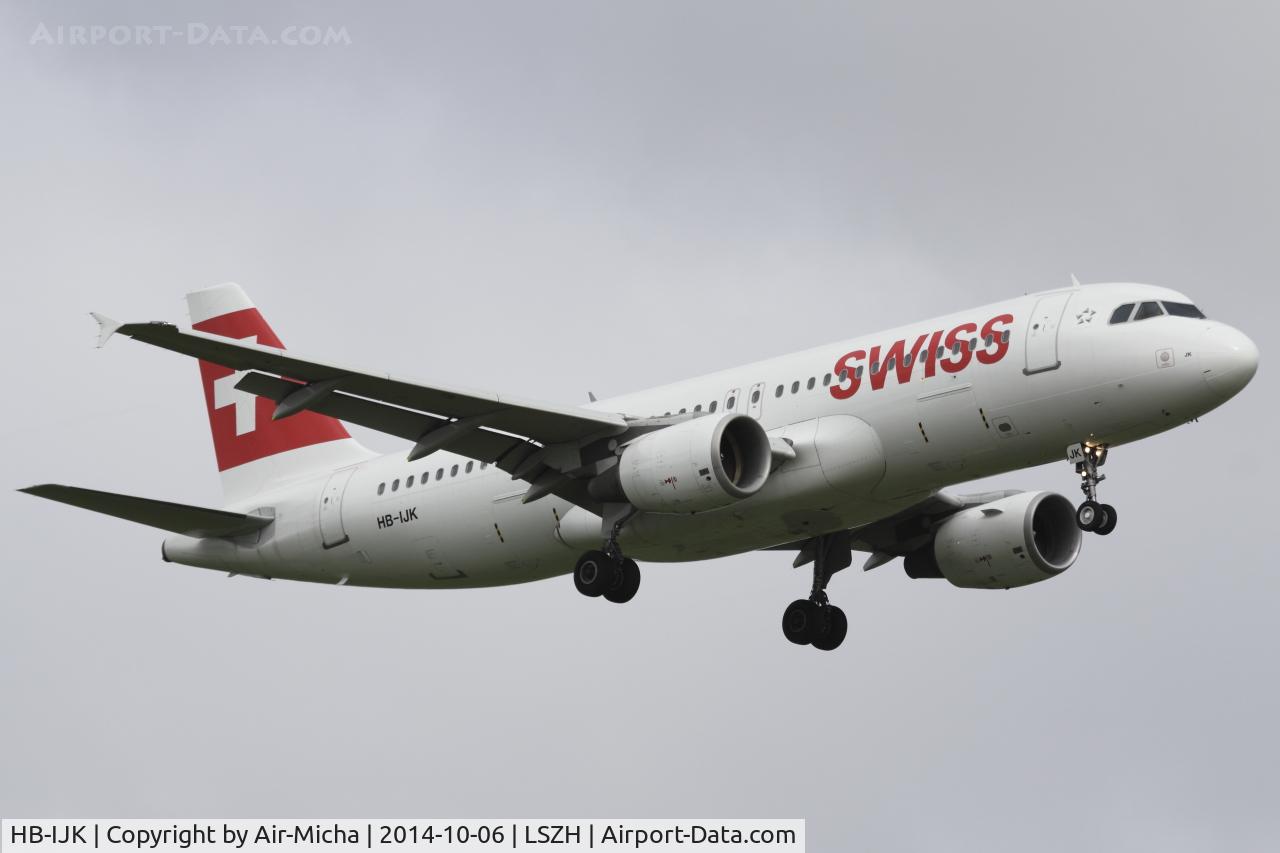 HB-IJK, 1996 Airbus A320-214 C/N 596, Swissair