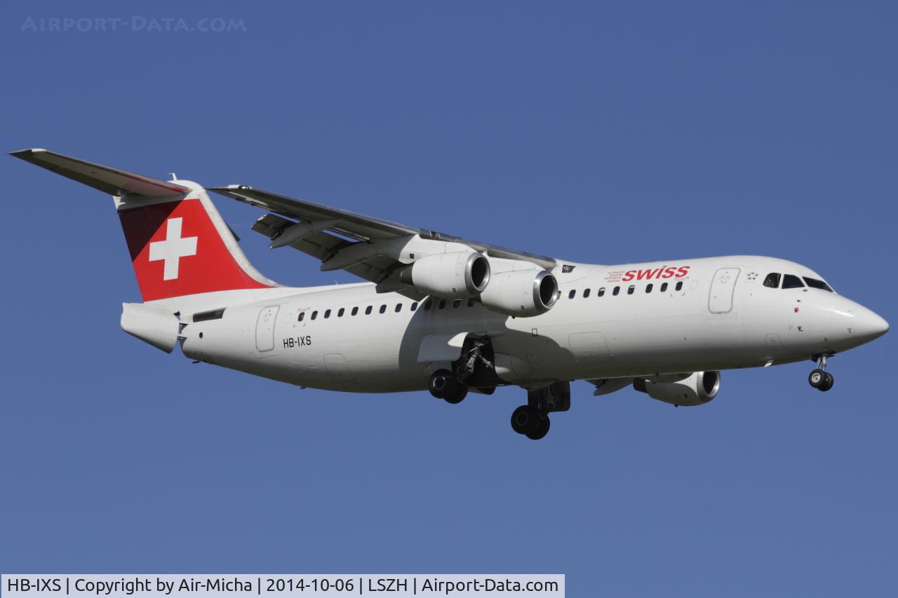 HB-IXS, 1995 British Aerospace Avro 146-RJ100 C/N E3280, Swissair