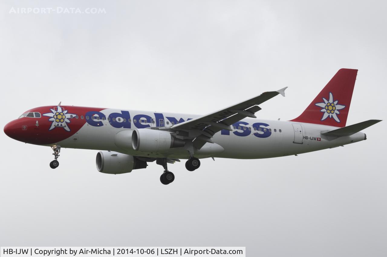 HB-IJW, 2003 Airbus A320-214 C/N 2134, Edelweiss