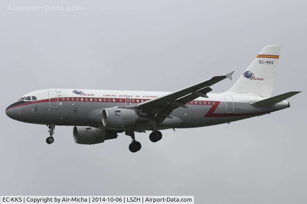 EC-KKS, 2007 Airbus A319-111 C/N 3320, Iberia