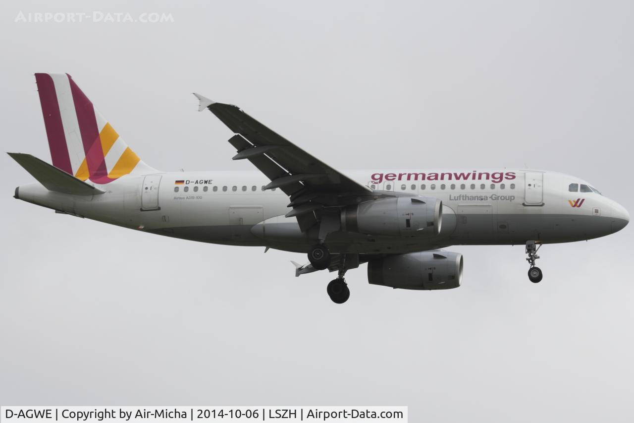 D-AGWE, 2007 Airbus A319-132 C/N 3128, Germanwings