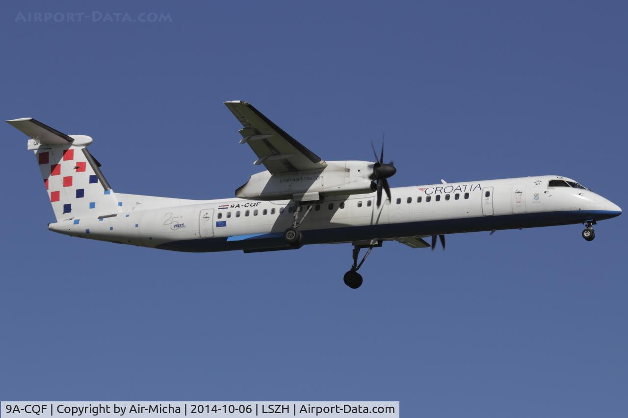 9A-CQF, 2010 De Havilland Canada DHC-8-402Q Dash 8 C/N 4301, Croatia Airlines