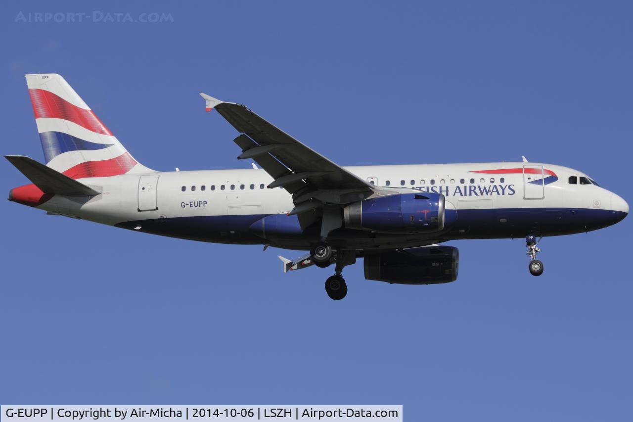 G-EUPP, 2000 Airbus A319-131 C/N 1295, British Airways