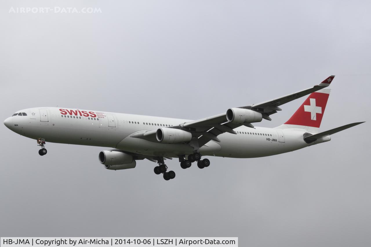 HB-JMA, 2003 Airbus A340-313 C/N 538, Swissair