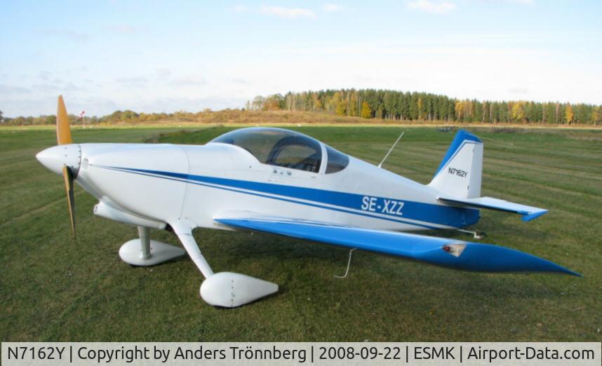 N7162Y, 1992 Vans RV-6 C/N 20765, 2007 sold to Sweden. 2014 sold to Germany