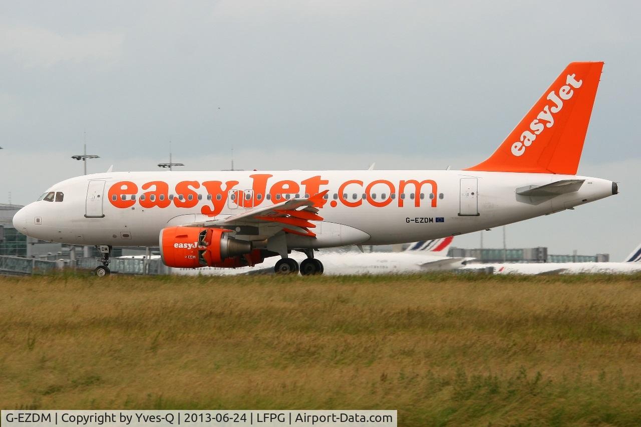 G-EZDM, 2008 Airbus A319-111 C/N 3571, Airbus A319-111, Landing Rwy 26L, Roissy Charles De Gaulle Airport (LFPG-CDG)