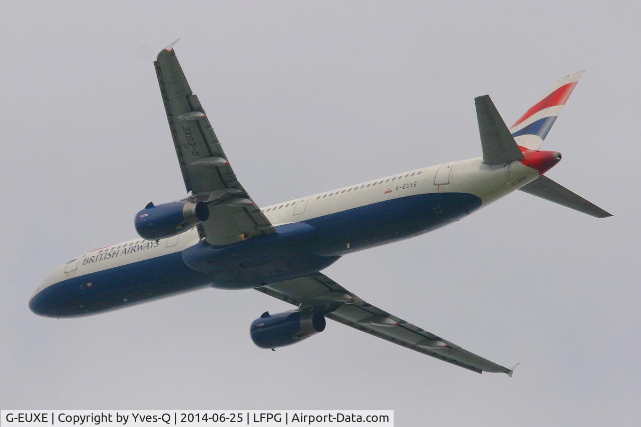 G-EUXE, 2004 Airbus A321-231 C/N 2323, Airbus A321-231, Take off rwy 27L, Roissy Charles De Gaulle airport (LFPG-CDG)
