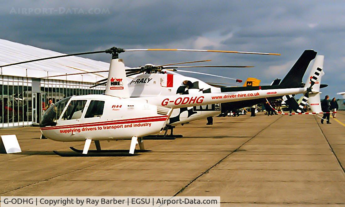 G-ODHG, 2001 Robinson R44 Raven C/N 1024, Robinson R-44 Raven [1024] Duxford~G 27/09/2001