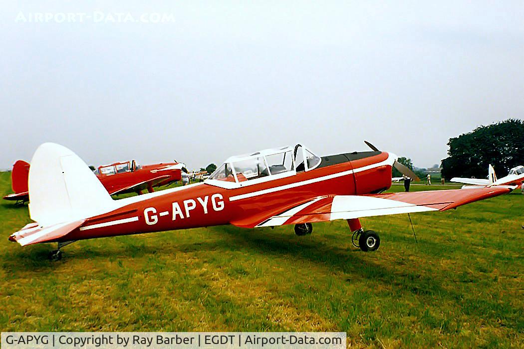 G-APYG, 1950 De Havilland DHC-1 Chipmunk T.10 C/N C1/0060, De Havilland Canada DHC-1 Chipmunk T.22 [C1/0060] Wroughton~G 29/06/86