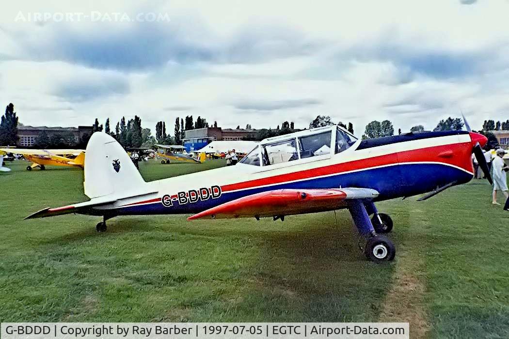 G-BDDD, 1951 De Havilland DHC-1 Chipmunk T.10 C/N C1/0326, De Havilland Canada DHC-1 Chipmunk T.10 [C1/0326] Cranfield ~G 05/07/1997