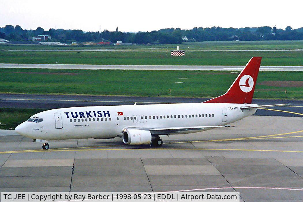 TC-JEE, 1993 Boeing 737-4Q8 C/N 26290/2482, Boeing 737-4Q8 [26290] (THY Turkish Airlines) Dusseldorf~D 23/05/1998