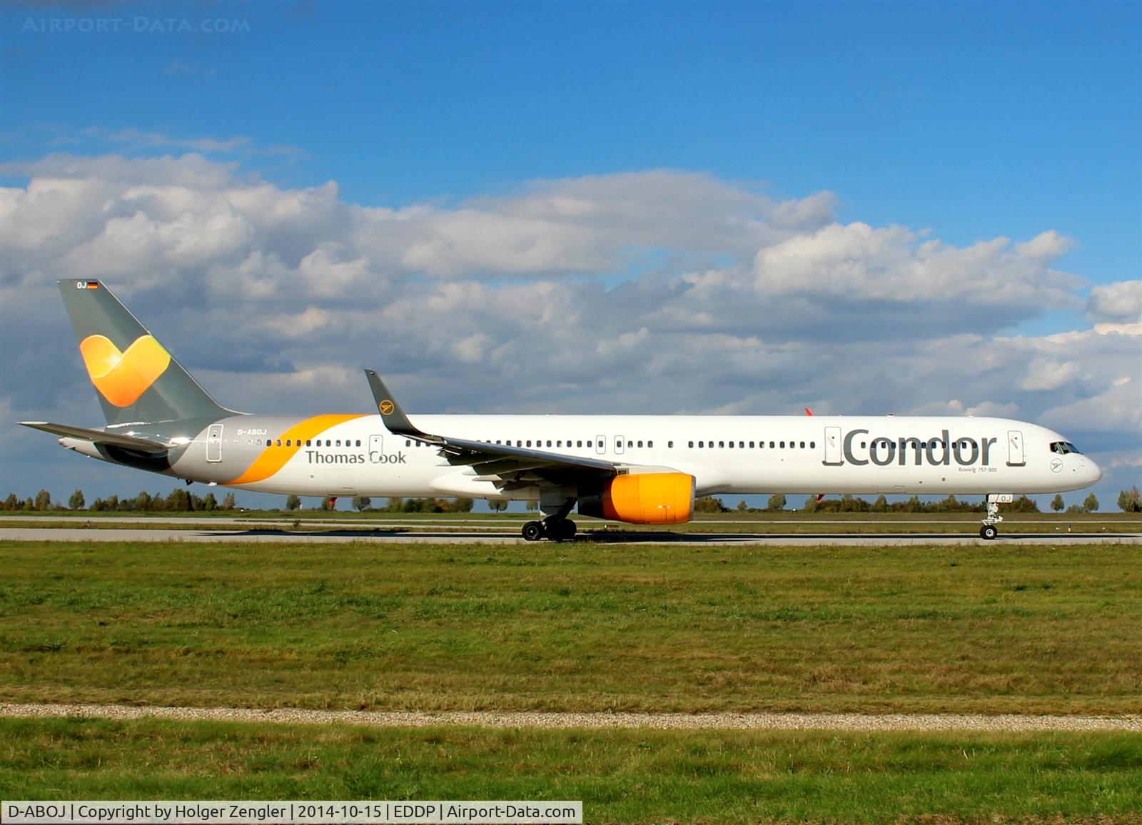 D-ABOJ, 2000 Boeing 757-330 C/N 29019, AYT shuttle on taxi for departure on rwy 26R......