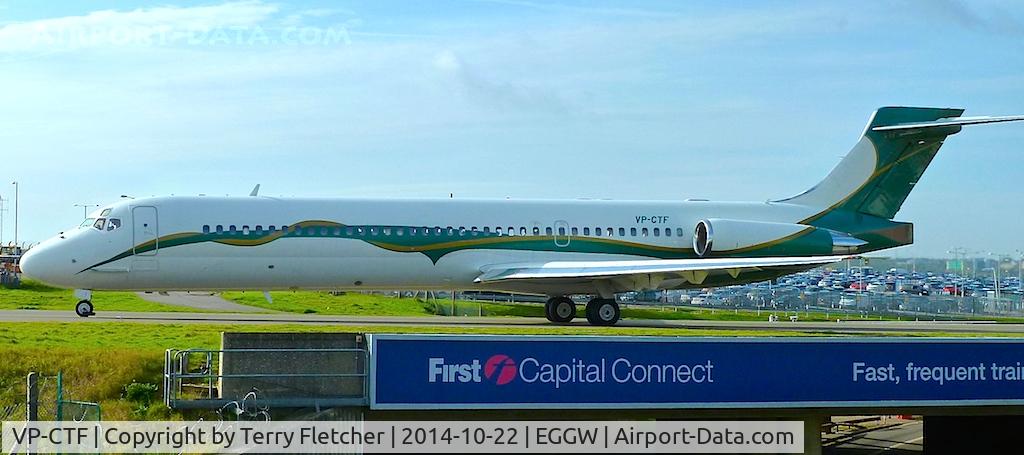 VP-CTF, 1989 McDonnell Douglas MD-87 (DC-9-87) C/N 49777, 1989 McDonnell Douglas MD-87, c/n: 49777 at Luton