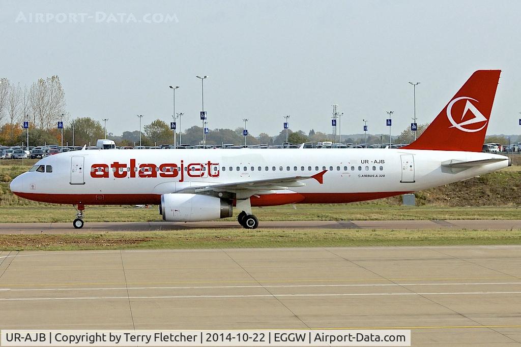 UR-AJB, 1997 Airbus A320-233 C/N 733, 1997 Airbus A320-233, c/n: 733 of Atlasjet Ukraine at Luton