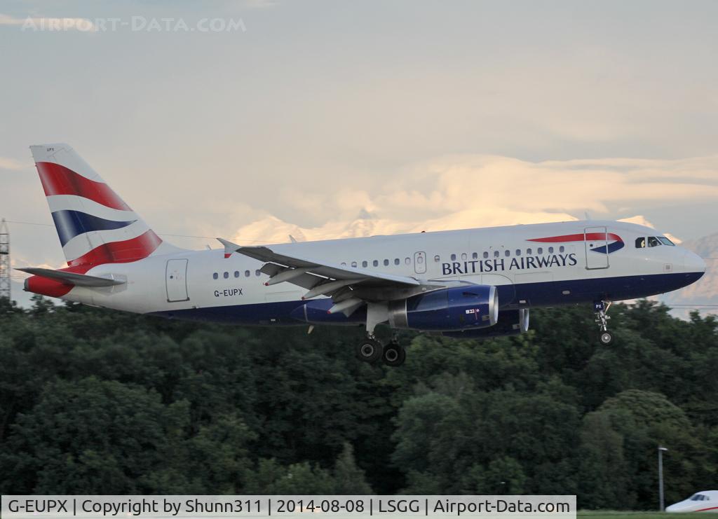 G-EUPX, 2001 Airbus A319-131 C/N 1445, Landing rwy 23