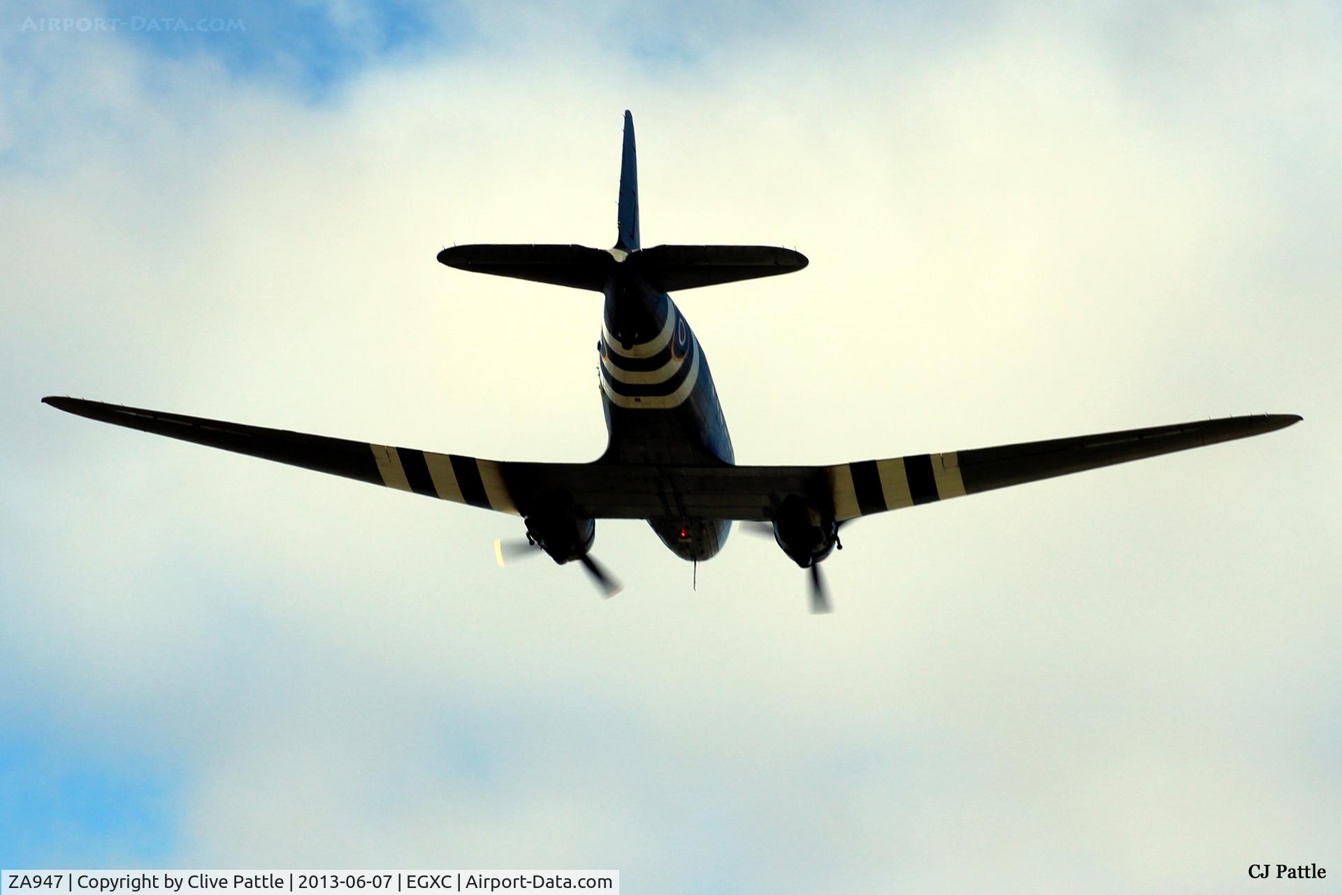 ZA947, 1943 Douglas C-47A-60-DL Dakota III C/N 10200, Downwind to land at RAF Coningsby