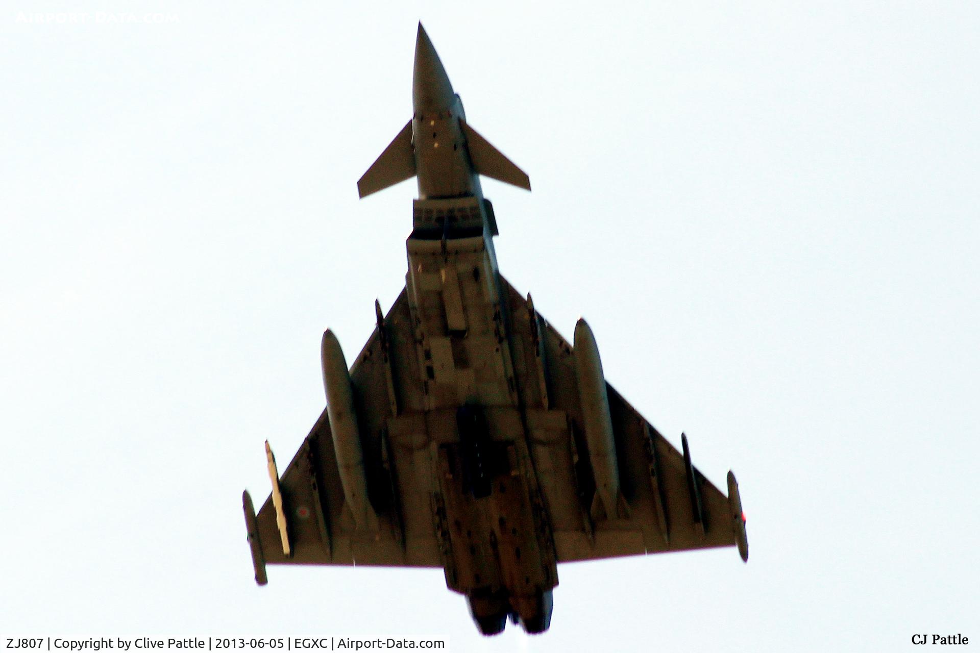 ZJ807, 2003 Eurofighter EF-2000 Typhoon T3 C/N 0025/BT008, Go around at RAF Coningsby