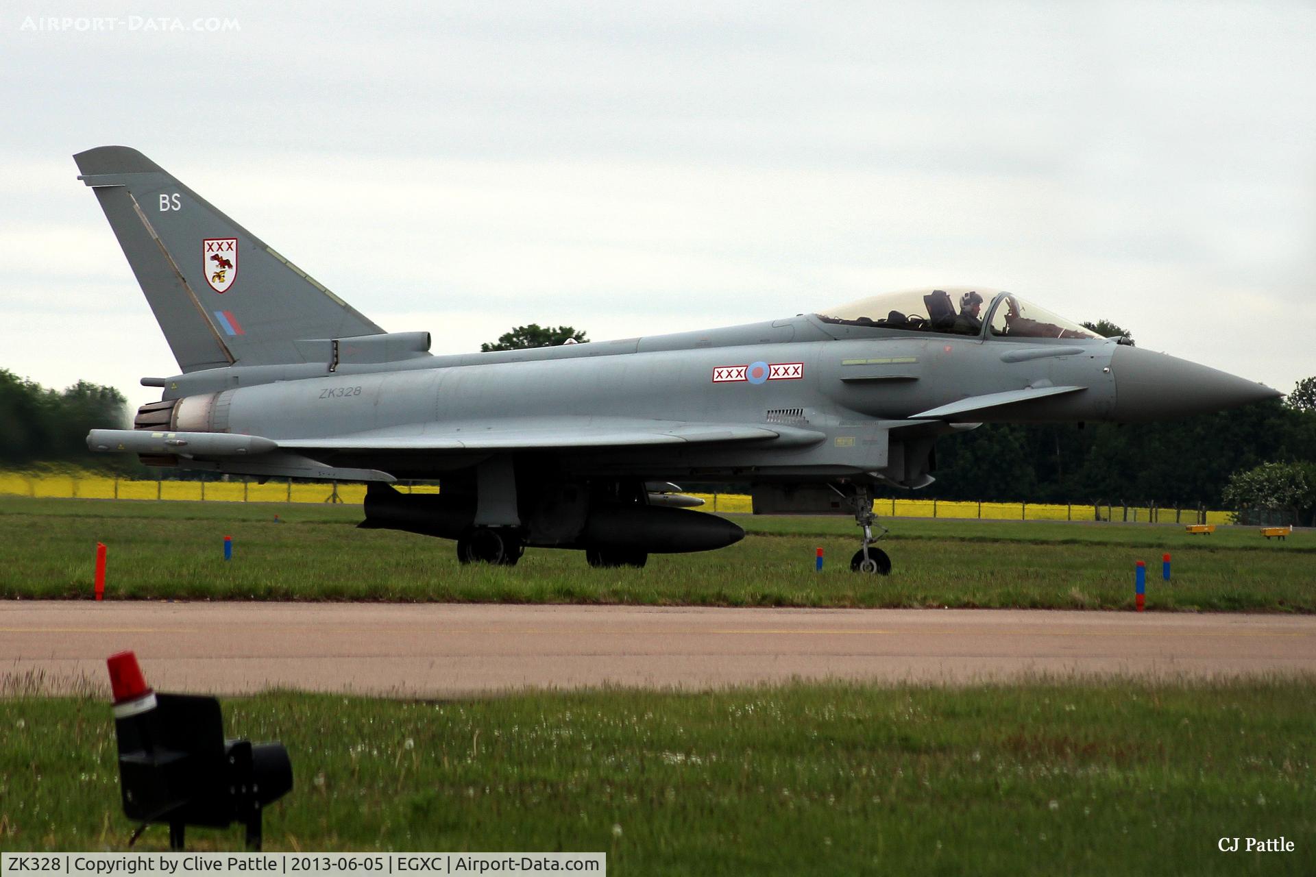 ZK328, 2011 Eurofighter EF-2000 Typhoon FGR4 C/N BS089/339, In action at RAF Coningsby