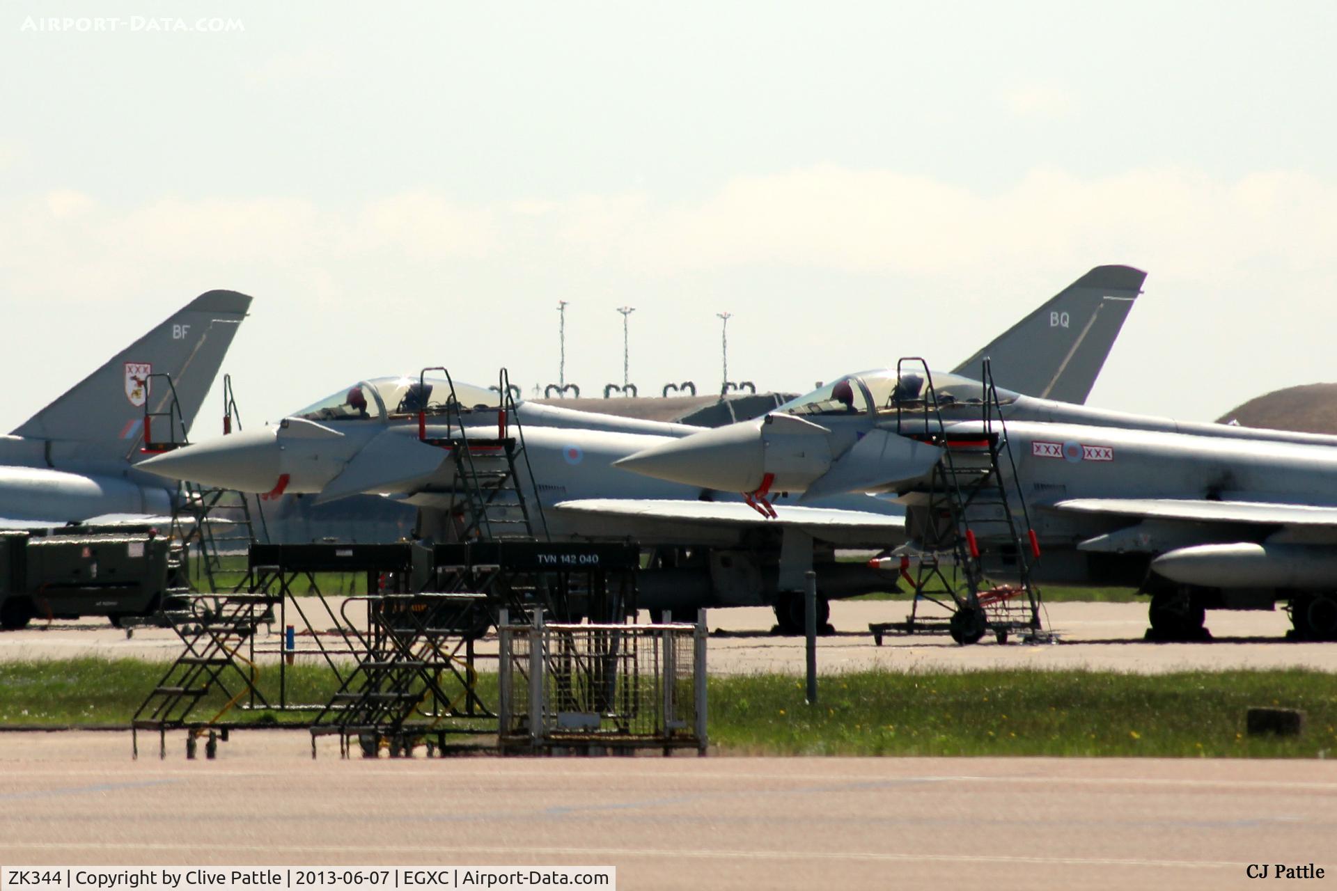 ZK344, 2012 Eurofighter EF-2000 Typhoon FGR4 C/N BS105/384, On the ramp at RAF Coningsby