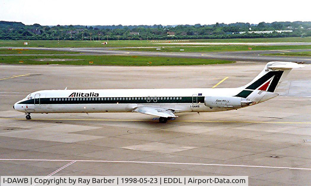 I-DAWB, 1984 McDonnell Douglas MD-82 (DC-9-82) C/N 49197/1138, McDonnell Douglas DC-9-82 [49197] (Alitalia) Dusseldorf~D 23/05/1998