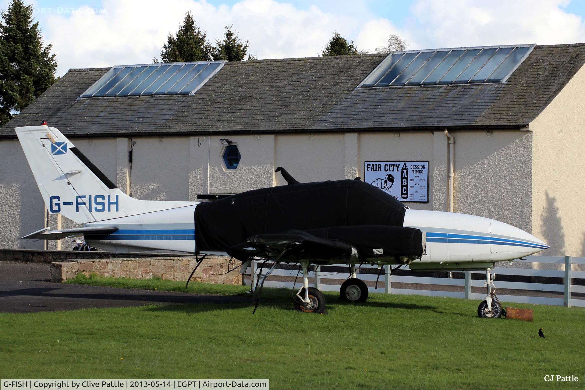 G-FISH, 1979 Cessna 310R C/N 310R-1845, Awaiting disposal at Perth EGPT