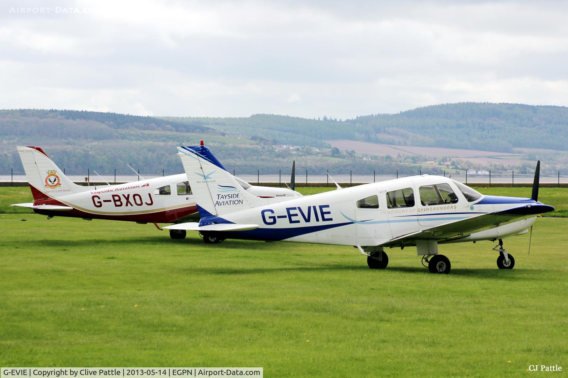G-EVIE, 1983 Piper PA-28-161 Cherokee Warrior II C/N 28-8316043, Seen at her home base at Dundee EGPN