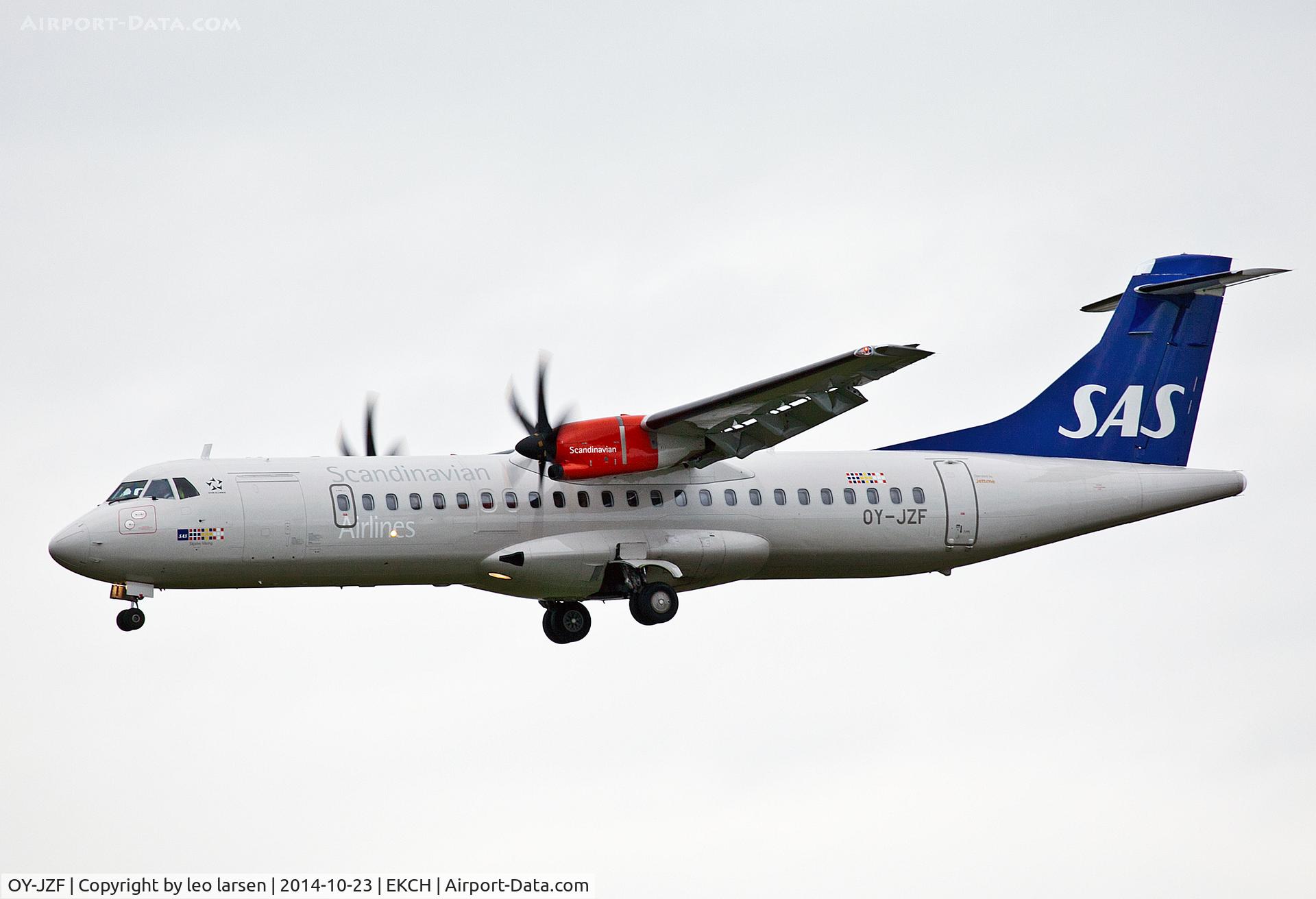 OY-JZF, 2014 ATR 72-212A C/N 1165, Copenhagen 23.10.14
