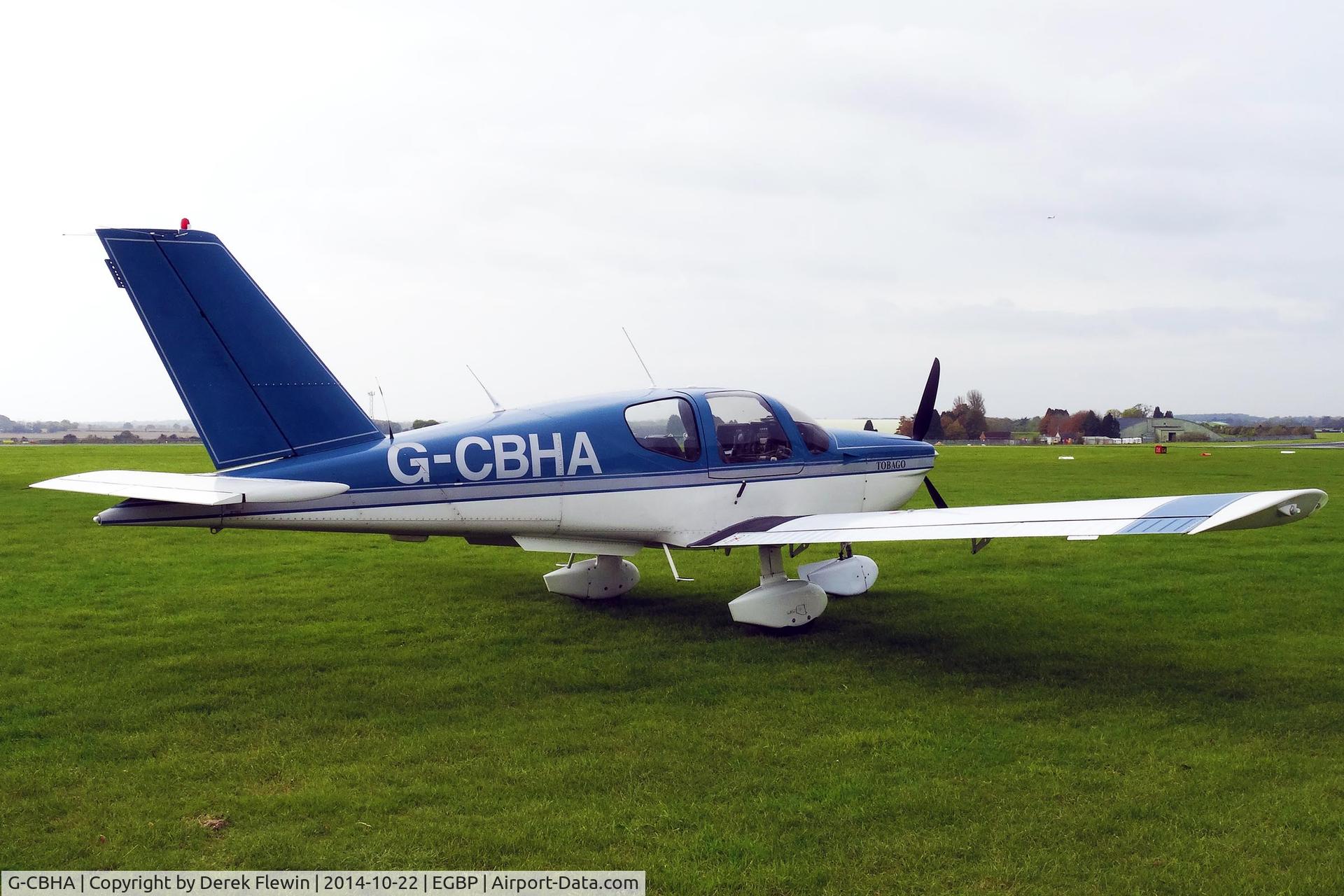 G-CBHA, 1993 Socata TB-10 Tobago C/N 1583, Visiting Tobago, Redhill based, previously VH-YHA, seen parked up by the Tower at EGBP.