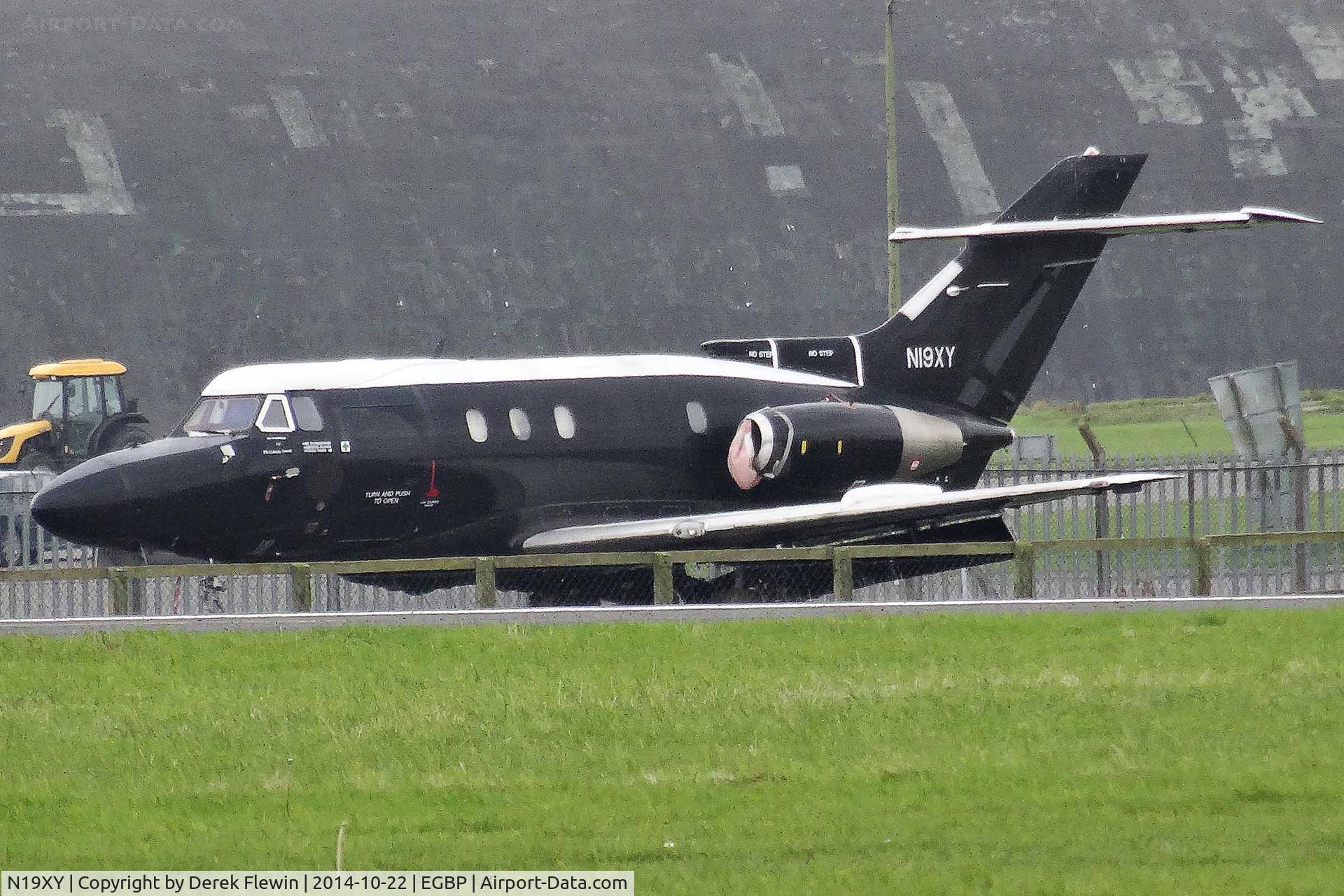 N19XY, 1966 Hawker Siddeley HS.125 Dominie T.1 C/N 25055, Dominie T1, previously XS731, seen parked up at EGBP.