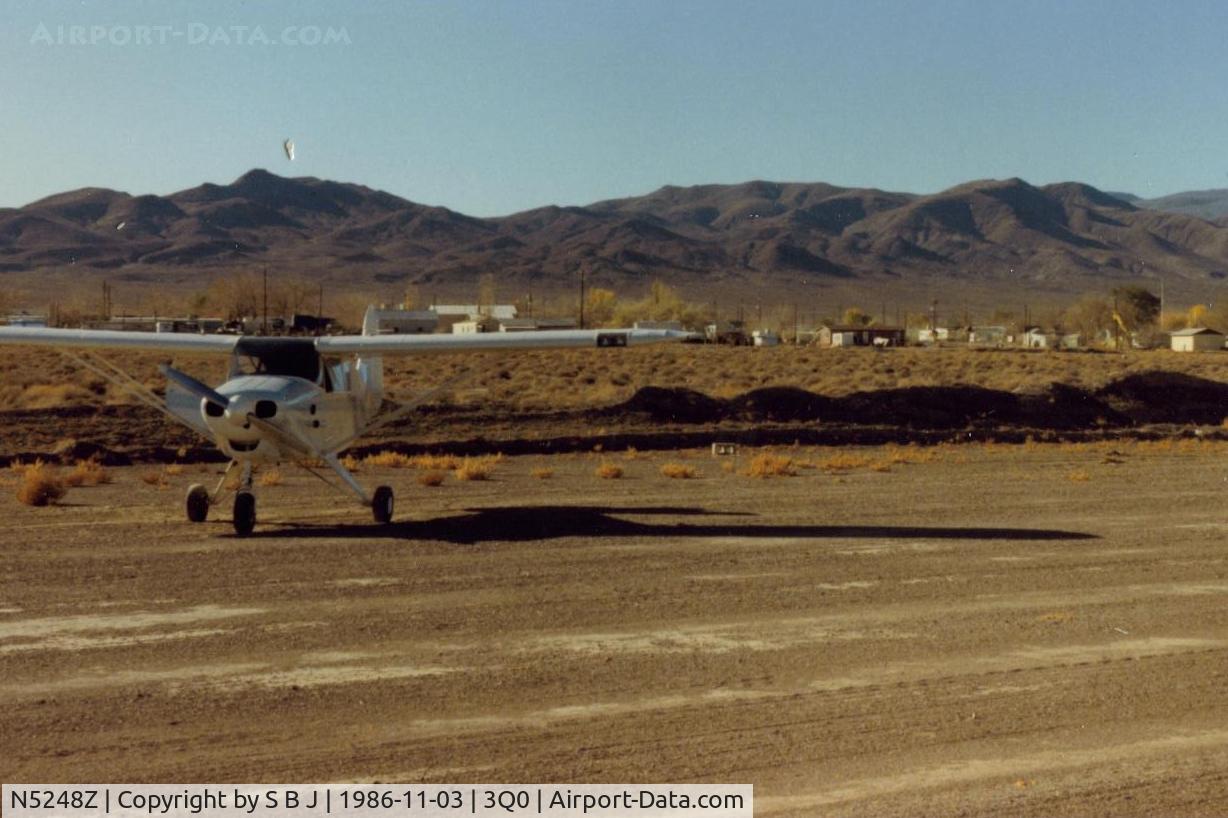 N5248Z, 1961 Piper PA-22-108 Colt C/N 22-8931, Quick stop at Mina,Nv. Liked that it is a short walk to town and has a beautiful dirt runway. Population of Mina was 155 in 2010.