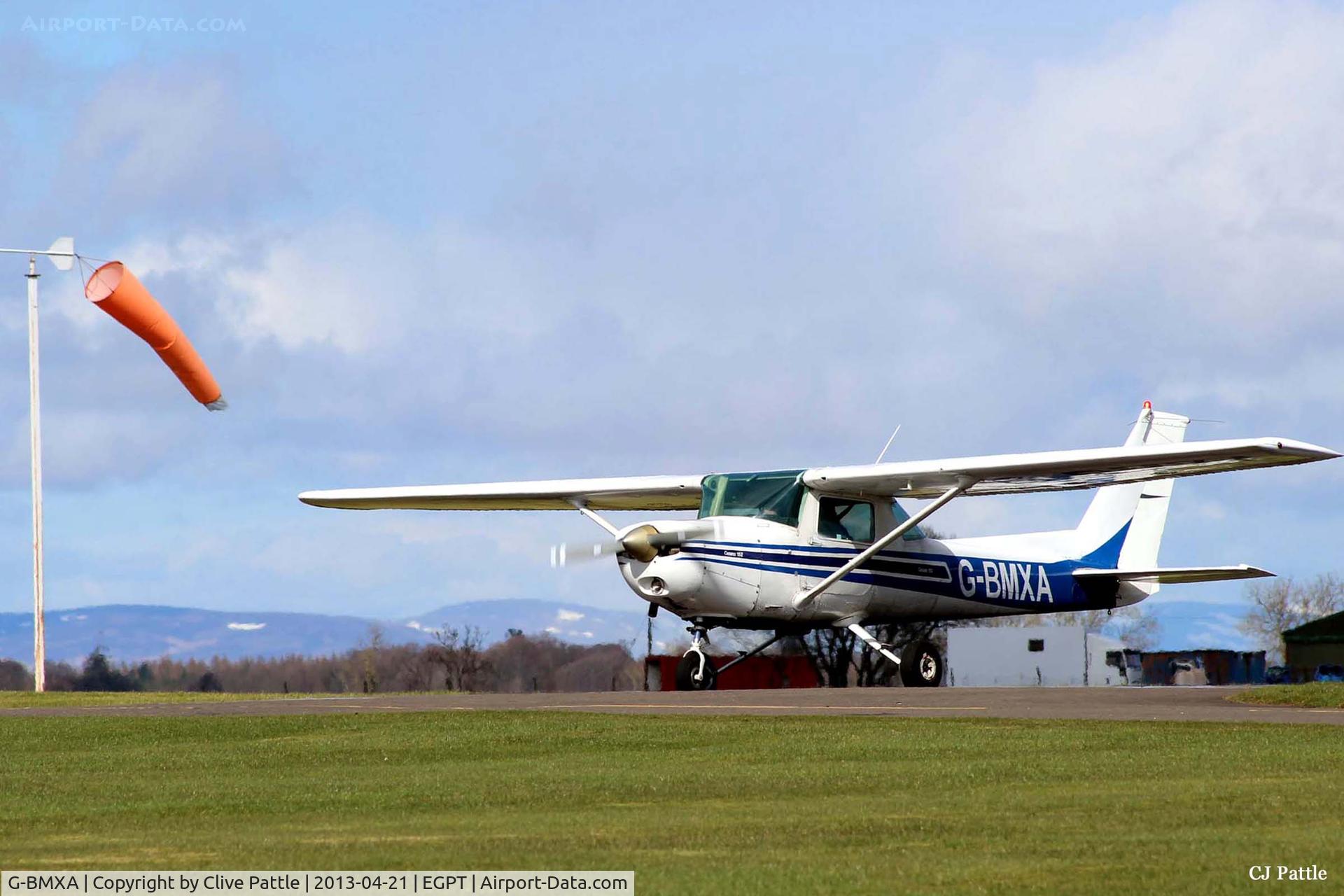 G-BMXA, 1977 Cessna 152 C/N 152-80125, Skylined at Perth EGPT