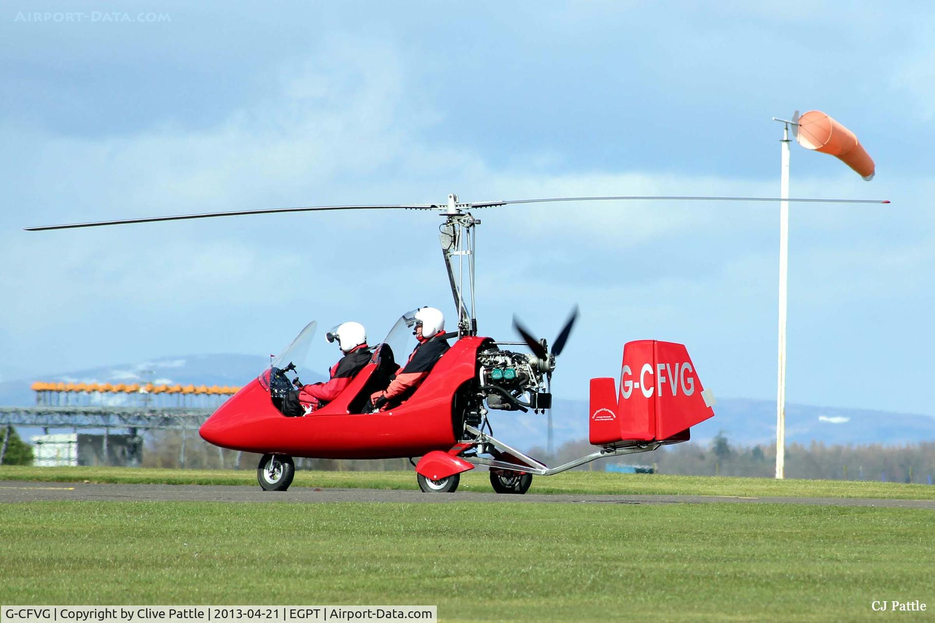 G-CFVG, 2009 Rotorsport UK MTOsport C/N RSUK/MTOS/007, Taxy at Perth EGPT