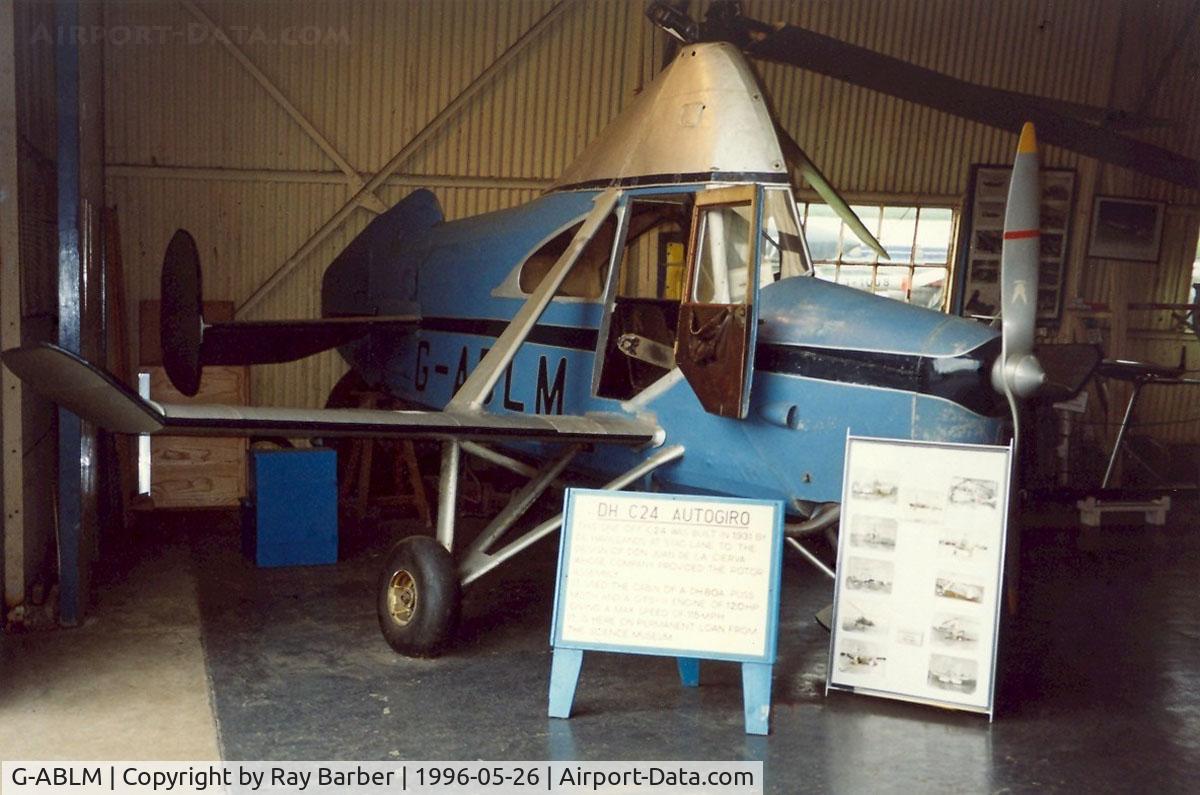 G-ABLM, De Havilland Cierva C-24 C/N 710, Cierva C.24 Rotocraft [710] (de Havilland Heritage Museum) London Colney, Herts~G 26/05/1996