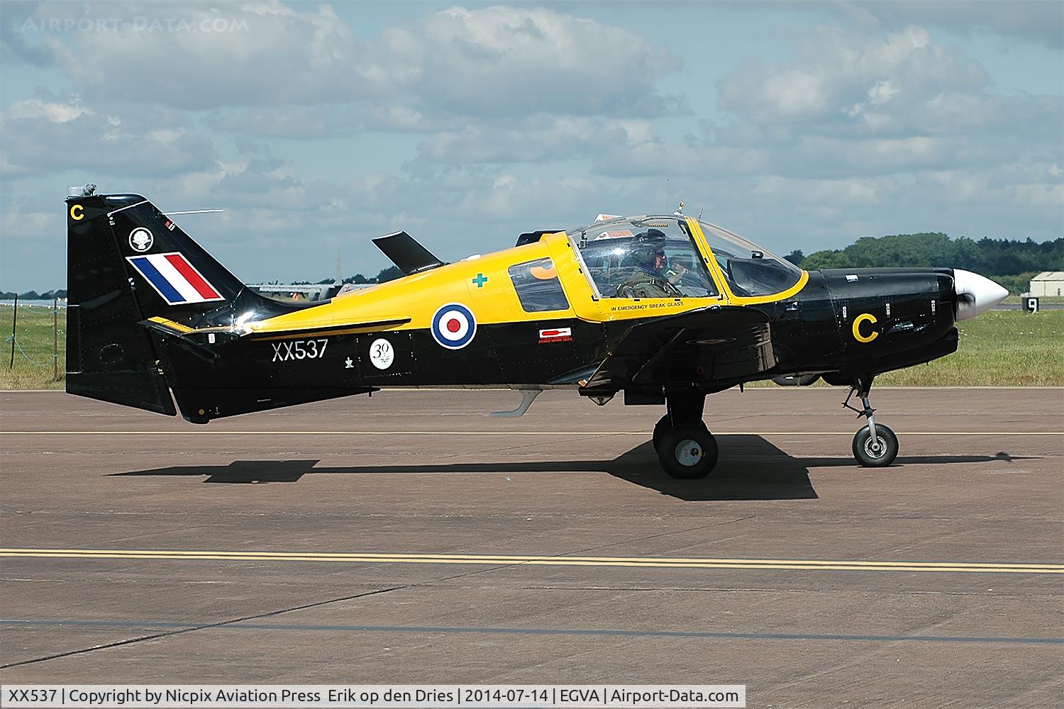 XX537, 1973 Scottish Aviation Bulldog T.1 C/N BH.120/223, XX537 is still wearing its' military colours
