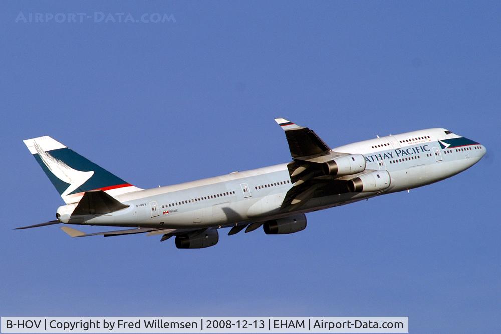 B-HOV, 1991 Boeing 747-467 C/N 25082, CATHAY