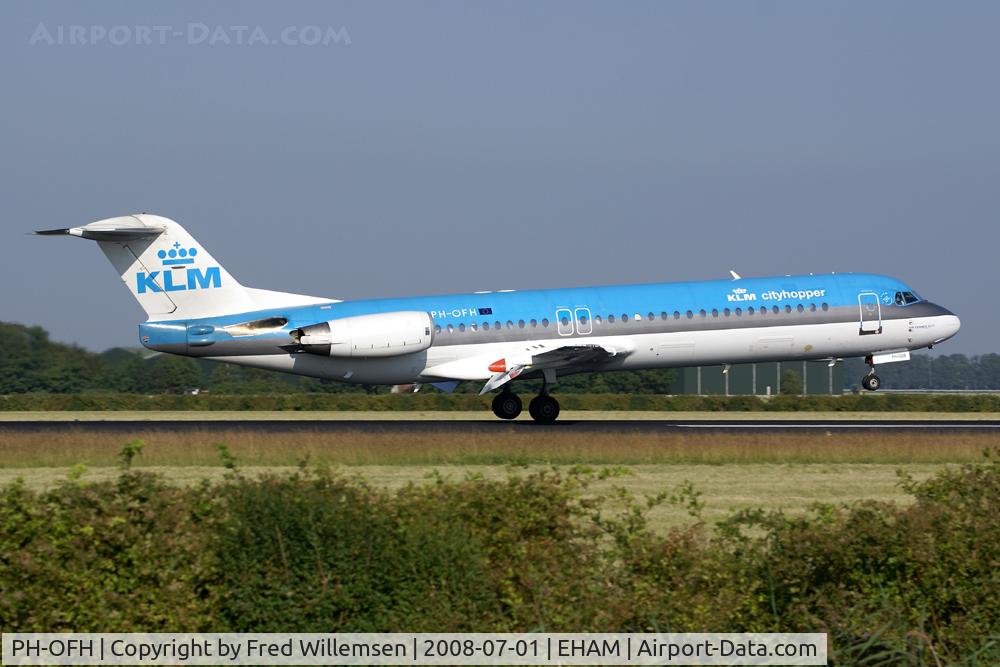 PH-OFH, 1989 Fokker 100 (F-28-0100) C/N 11277, KLM CITYHOPPER